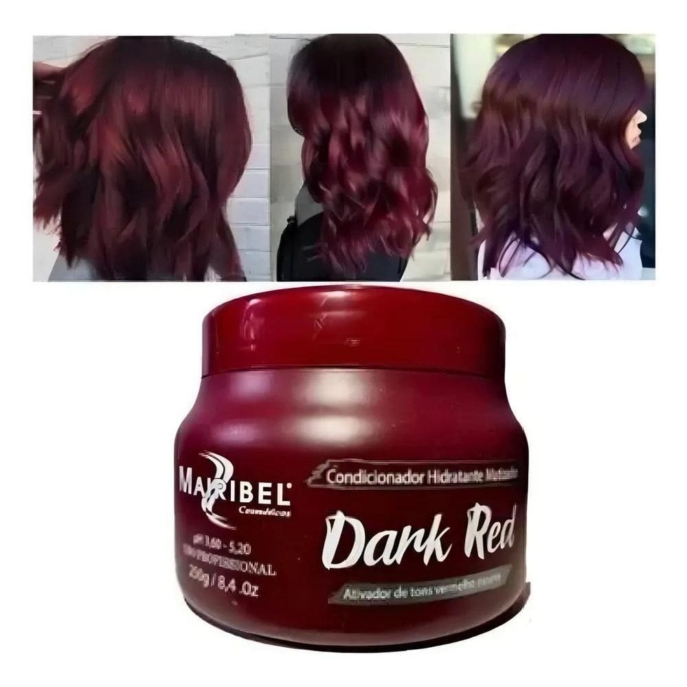 2X Mascara Matizadora Dark Red / Vermelho Escuro 250G Mairib