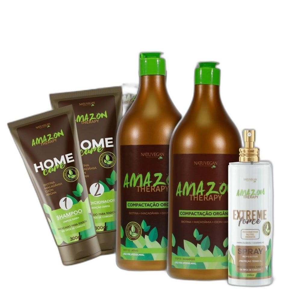 Kit Progressiva Orgânica + Kit Home Care + Protetor Térmico