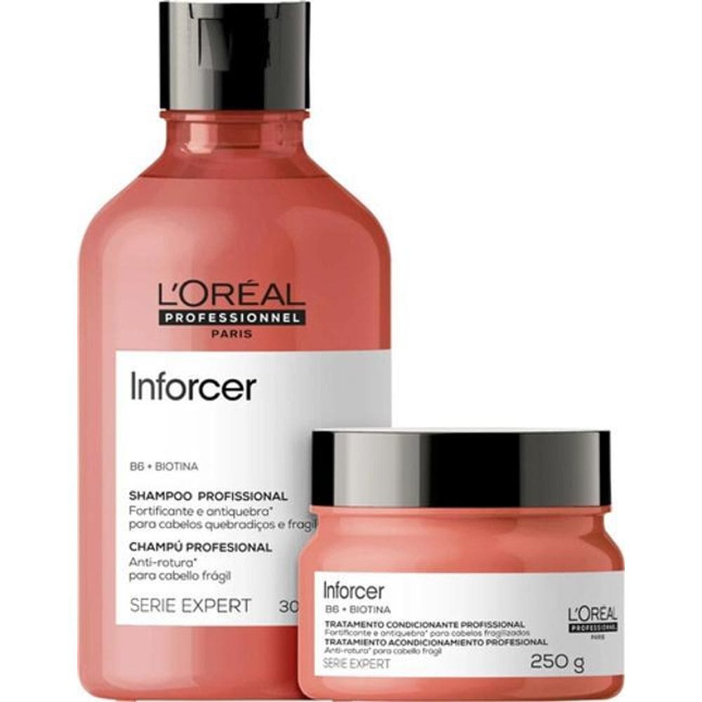 Loreal Inforcer Kit - Shampoo 300Ml + Máscara 250G