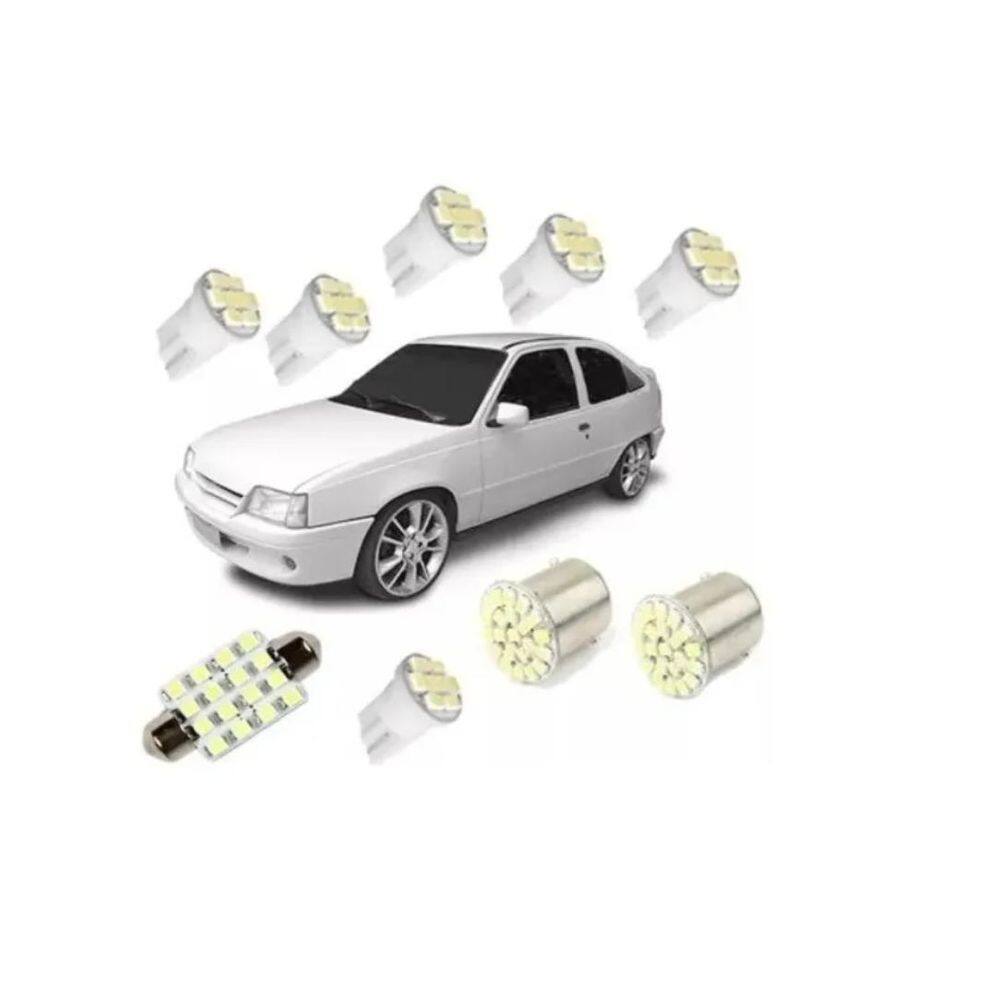 Kit Lampadas Led Kadett Ipanema Farol Placa Teto Ré Farolete