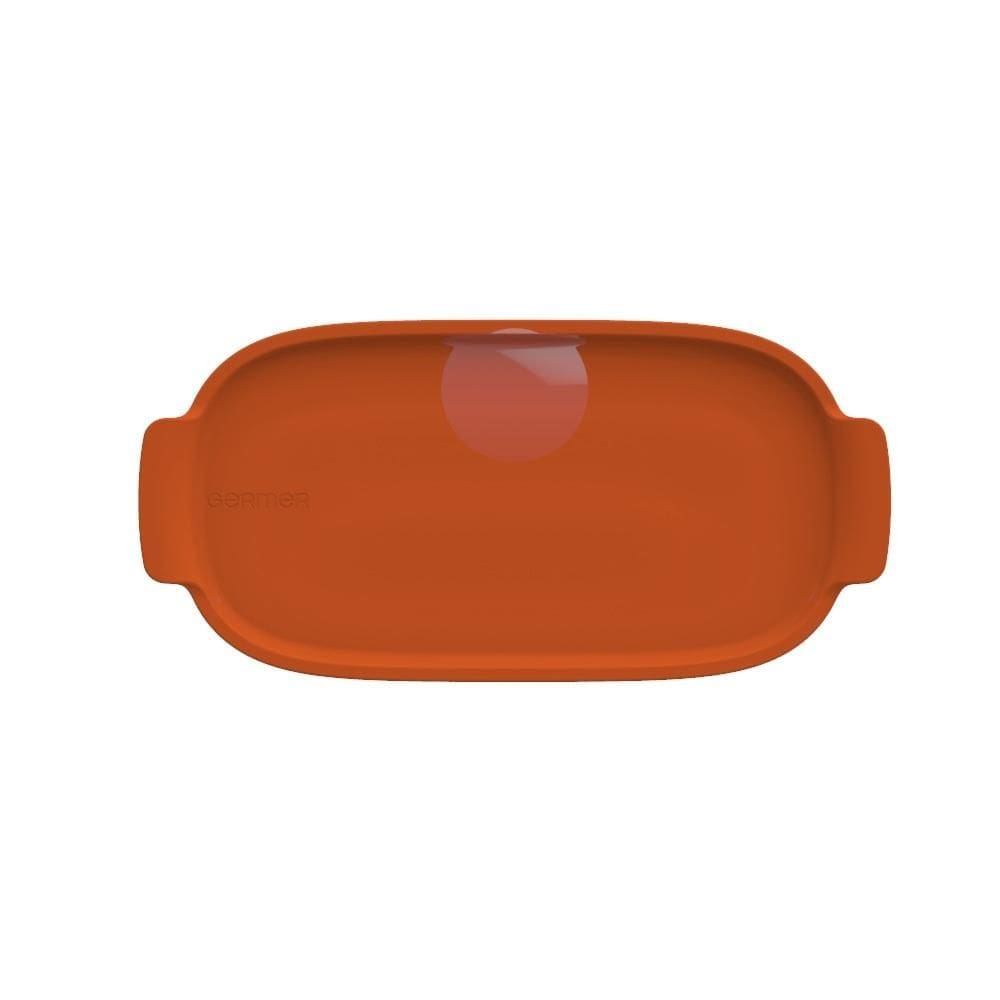 Bandeja Refratária 25 cm Média Laranja Germer Porcelanas