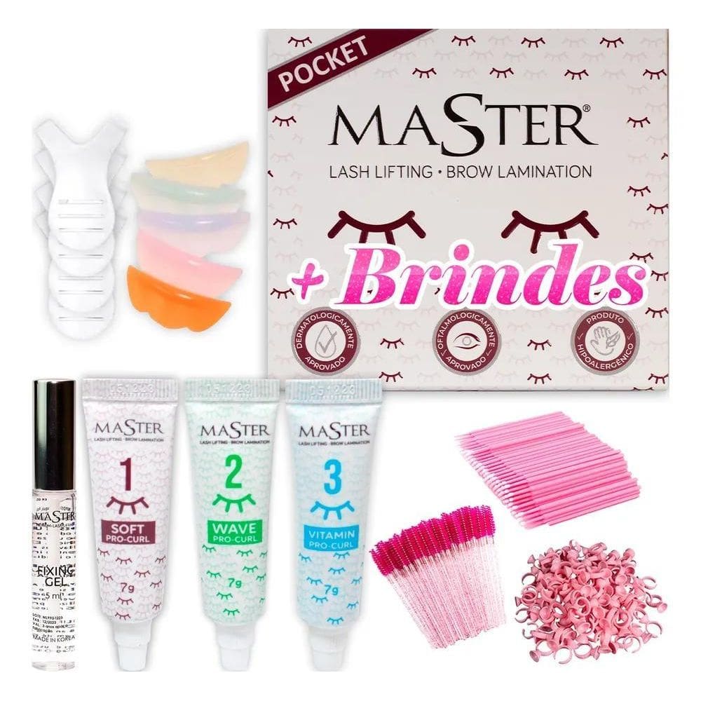 2X Kit Permanente Master Lash Lifting De Cílios Anvisa Origi