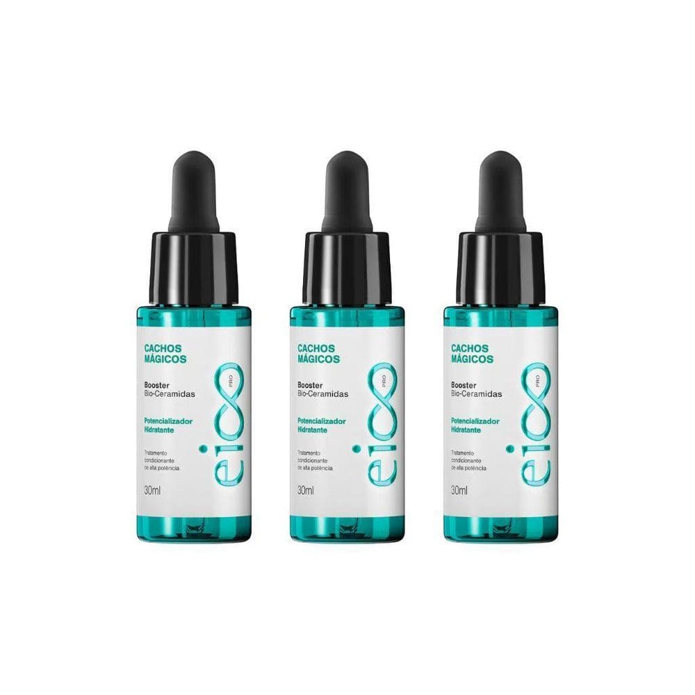 Oleo Eico Capilar 30Ml Pro Booster Cachos Magicos - Kit 3Un