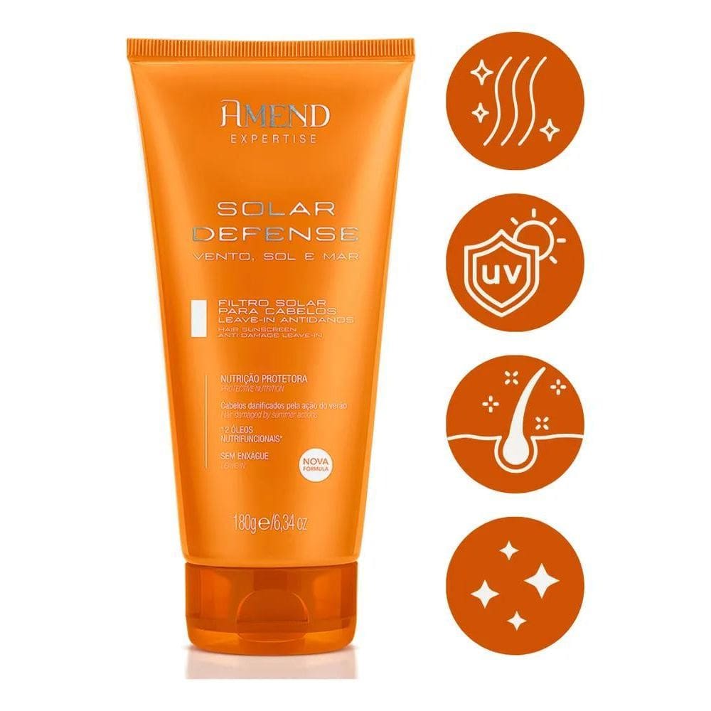 3X Leave In Antidanos Filtro Solar Defense Verão Nutrição Am