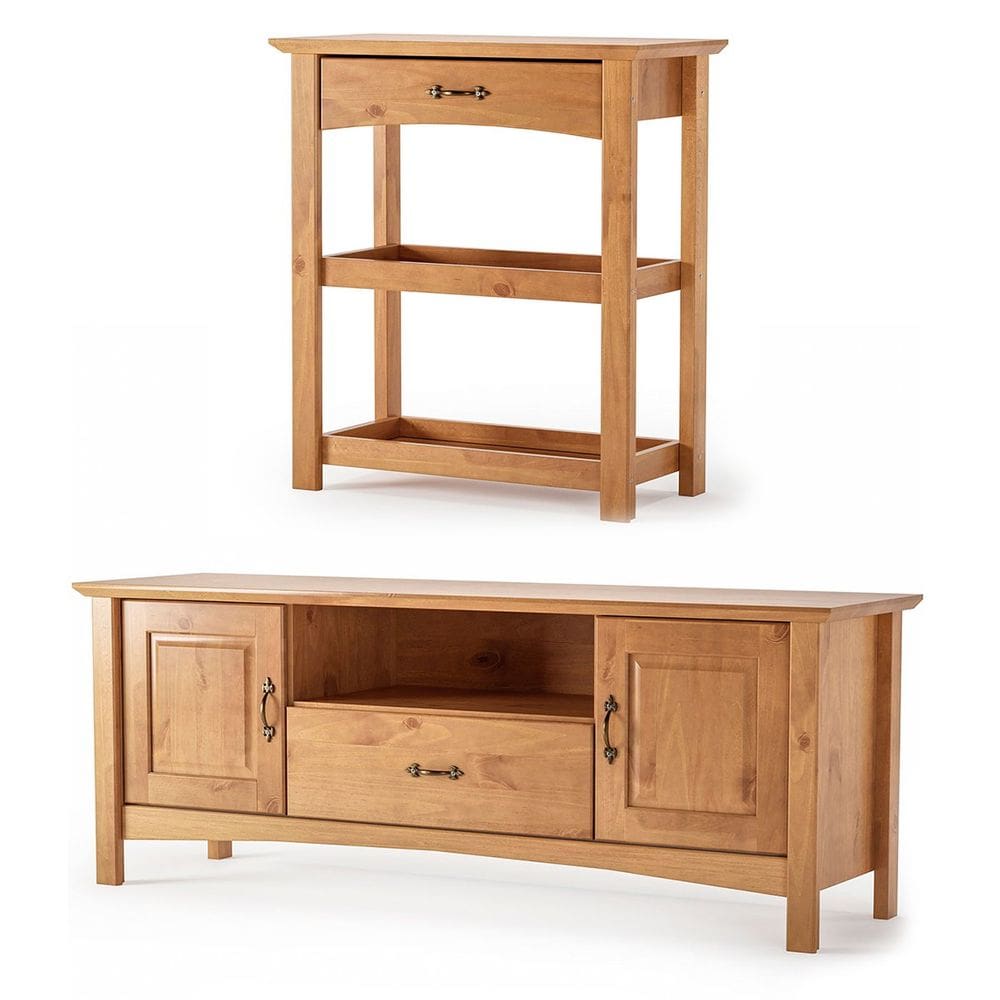 Kit Rack para Tv de até 60” e Aparador 100% Madeira Belinda