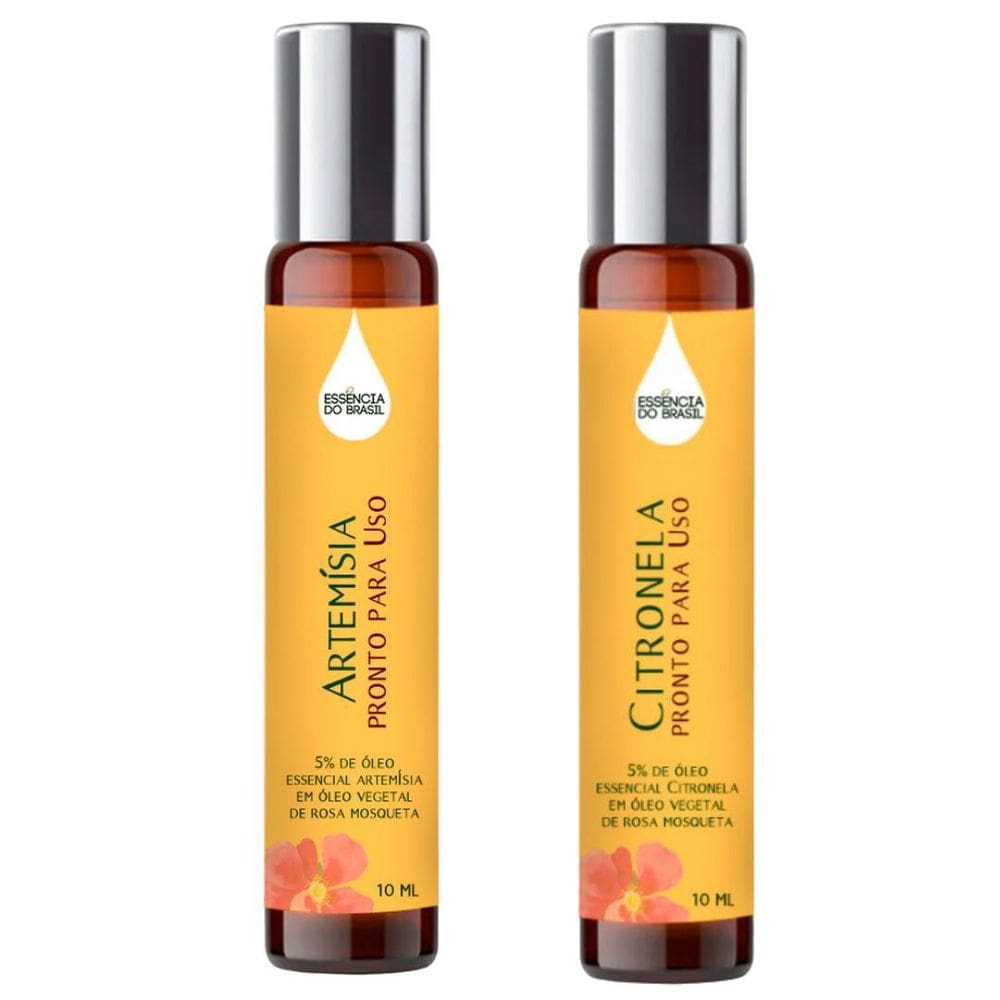 Óleos Essenciais Prontos Artemísia E Citronela Roll On 10Ml