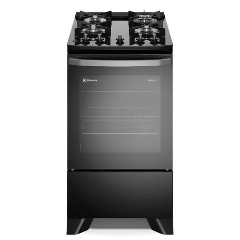 Fogão 4 Bocas Electrolux Automático Mesa De Vidro FE4GP Preto Bivolt