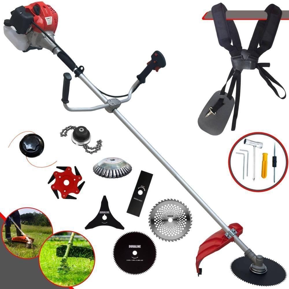 Podador De Grama à Gasolina Anmax Cg430ptb 43cc 2hp 8 Em 1