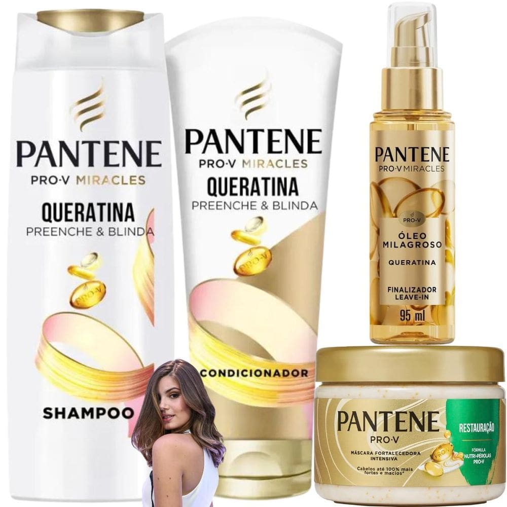 Kit Pantene Pro-V Miracles Óleo Milagroso Tratamento Mascara