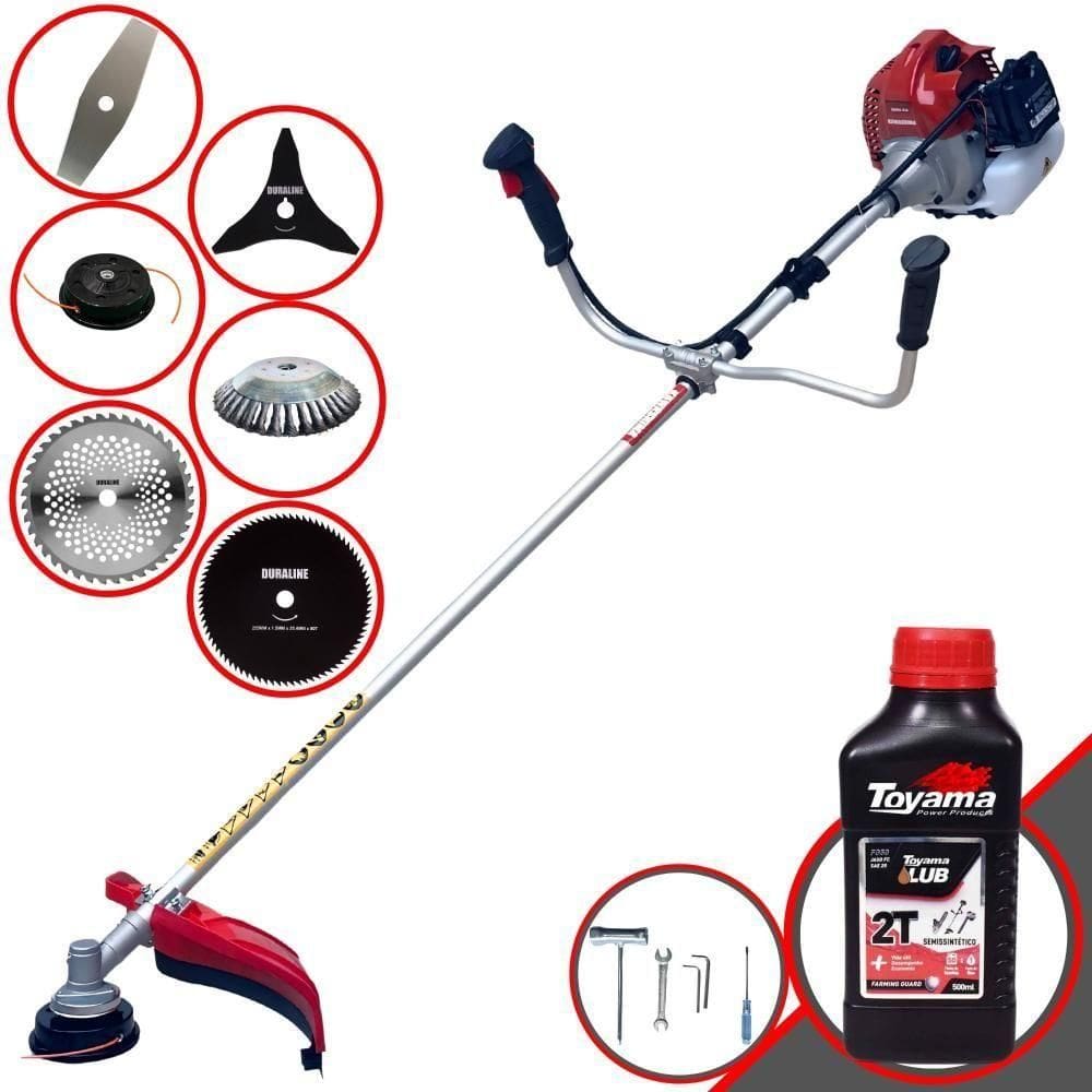 Roçadeira Bcj431 43cc Multifuncional 6 Em 1 + Óleo Toyama 2t