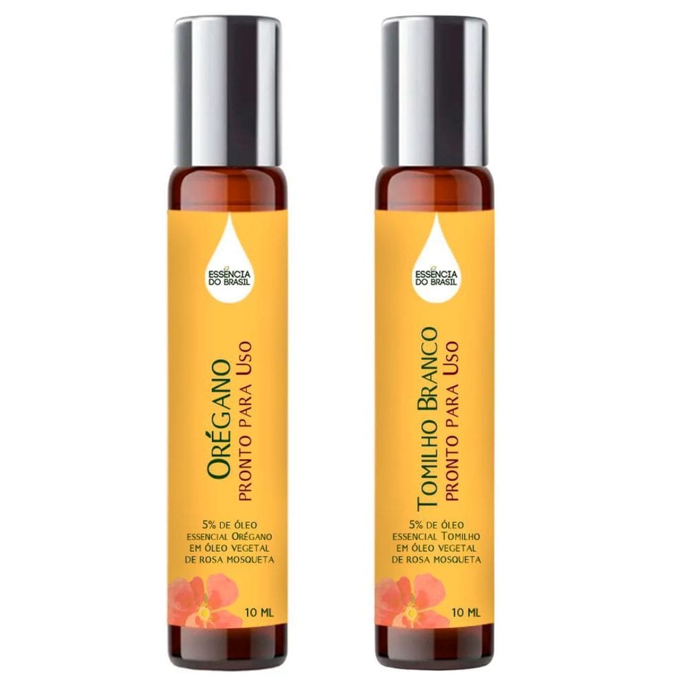 Óleos Essenciais Prontos Orégano E Tomilho Roll On 10Ml
