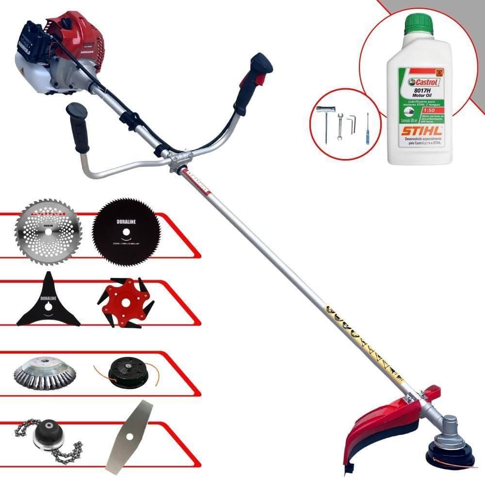 Roçadeira 8 Em 1 Kawashima Bcj431-l à Gasolina + Óleo Stihl