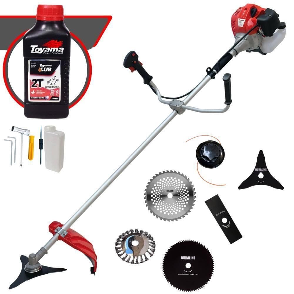 Roçadeira Cg520p Anmax C- 6 Opções De Cortes + Óleo Toyama