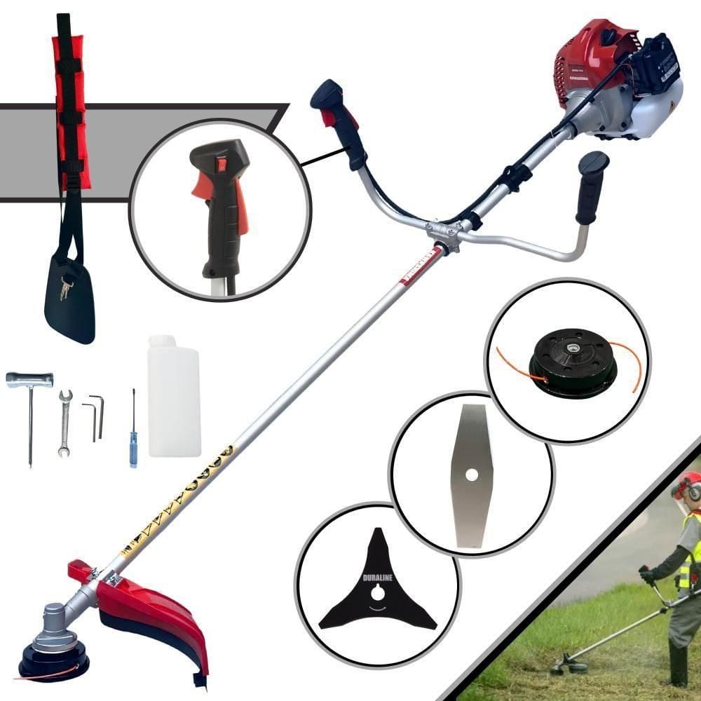 Roçadeira Gasolina Kawashima Bcj521l + Lâmina 3 Pontas Extra