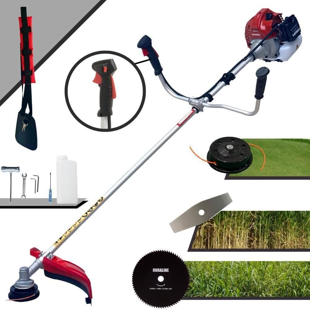 Roçadeira Gasolina Kawashima Bcj521-l + Faca 80 Dentes Extra