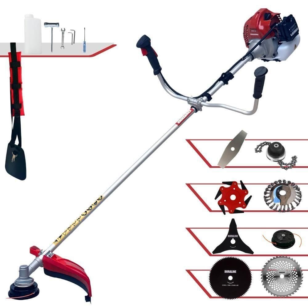 Podador De Grama à Gasolina Kawashima Bcj521l 52cc 2t 8 Em 1