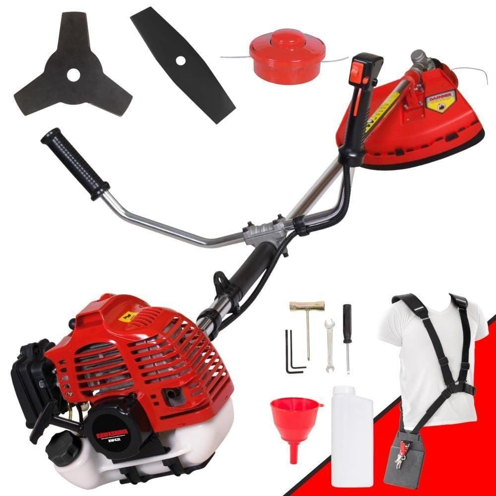 Roçadeira à Gasolina Lateral Kw43l Kawashima 1,7hp 3 Em 1