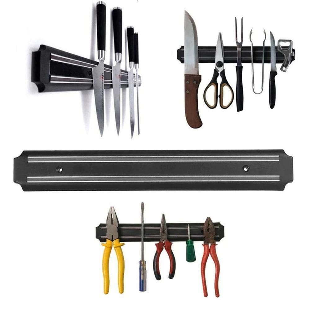 Barra Magnética Imã Suporte Facas Porta Ferramentas Multiuso