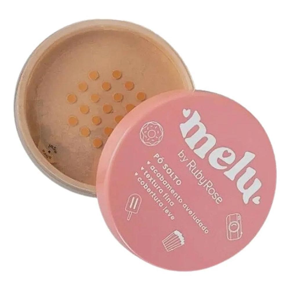 2X Pó Facial Solto Para Maquiagem - Melu By Ruby Rose