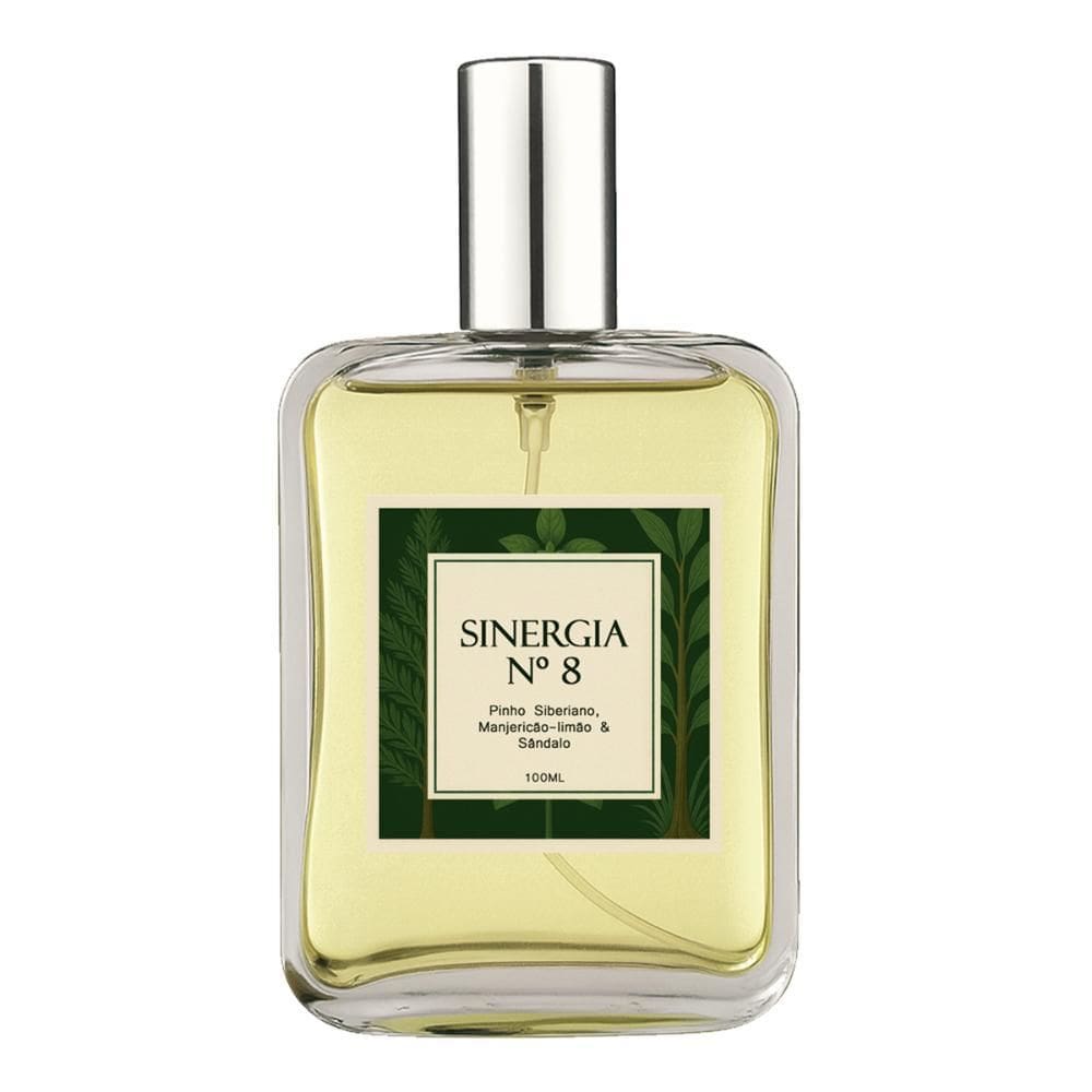 Perfume Sinergia 8- Pinho Sibéria, Manjericão, Sândalo 100Ml
