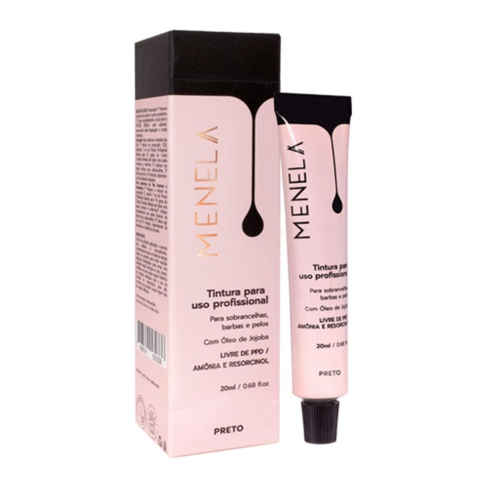 Tintura Para Sobrancelhas Menela Preto 20ml