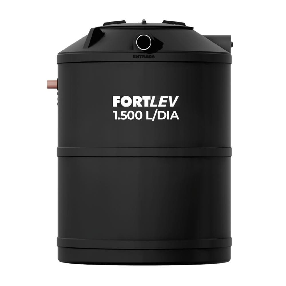 Fossa Séptica Biodigestor Max SS (Solo e Superfície) 1500L/Dia Preta Fortlev