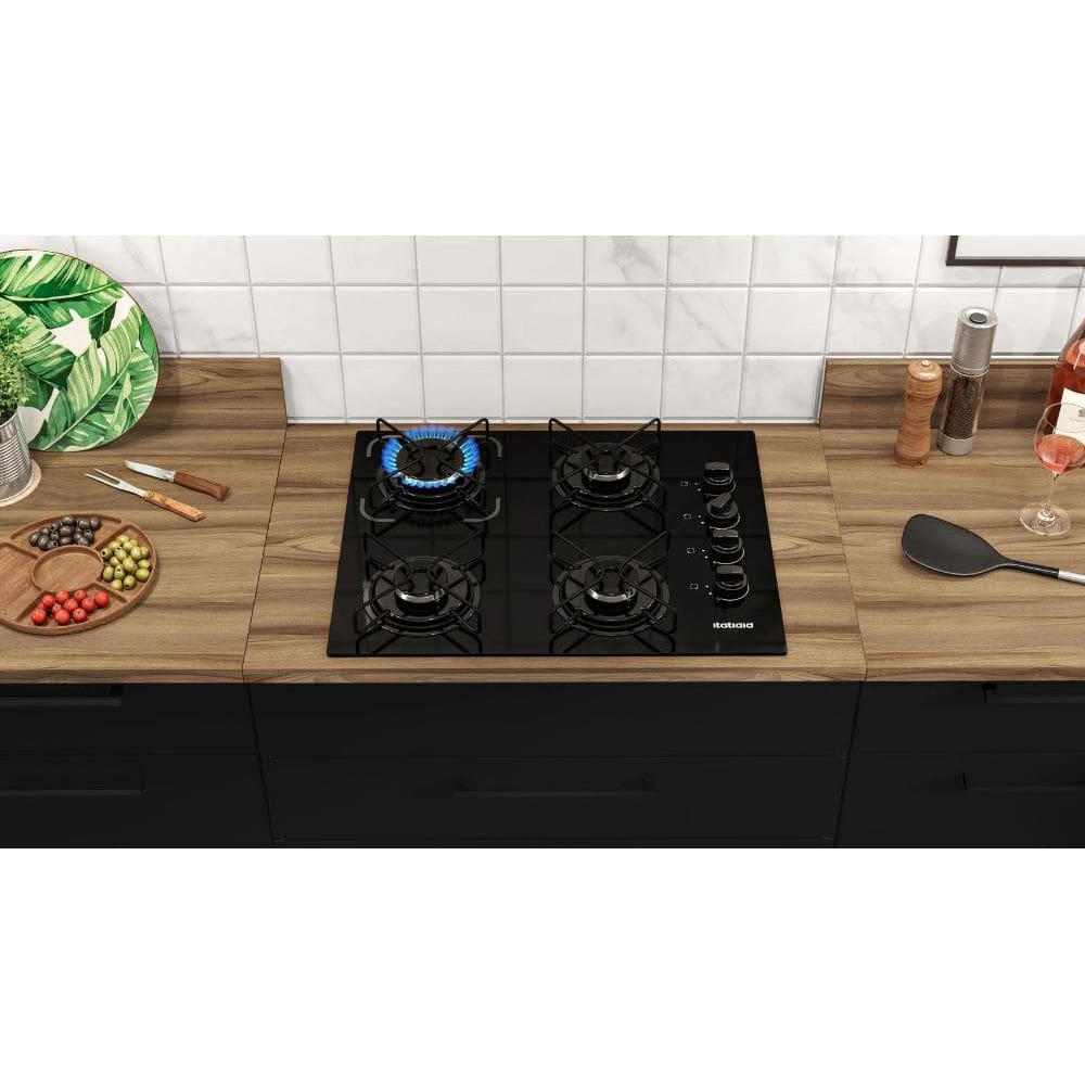 Cooktop Itatiaia Essencial 4 Bocas - Preto