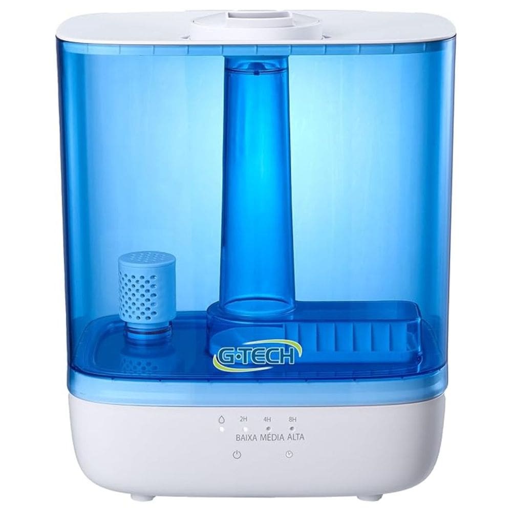 Umidificador Ultrassônico Timer 2 6L Bivolt Saída 360º Névoa Desligamento automático G-TECH