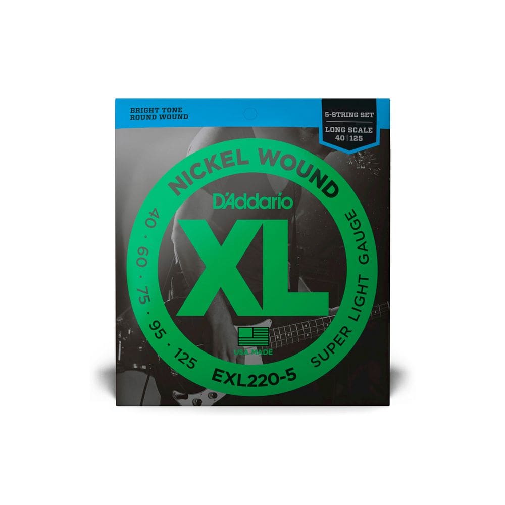 Cordas Para Baixo 5 Cordas D Addario Xl Exl220-5 .040-.125