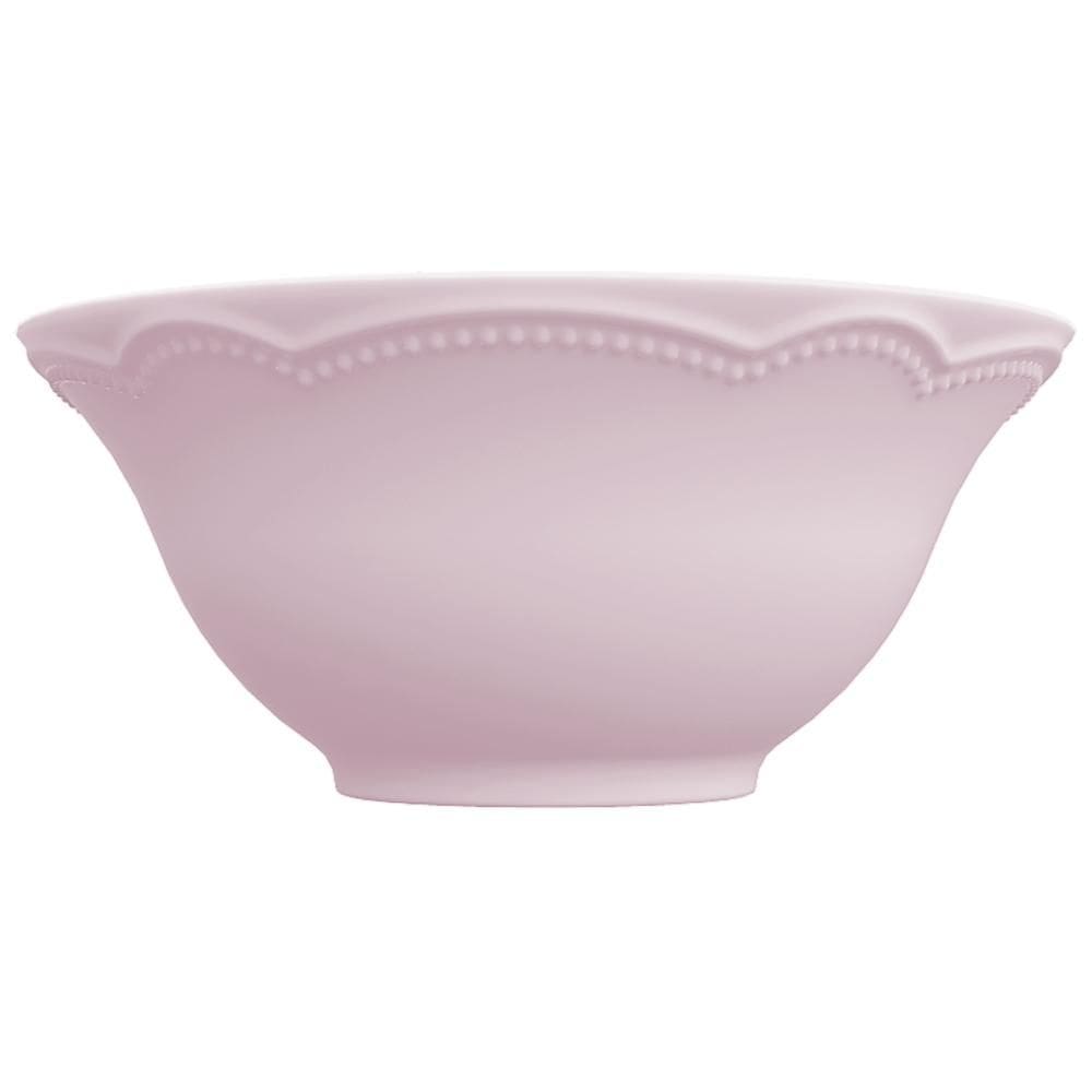 Bowl Tigela Sobremesa Rosa Fractal Relevo Cottage 510 ml