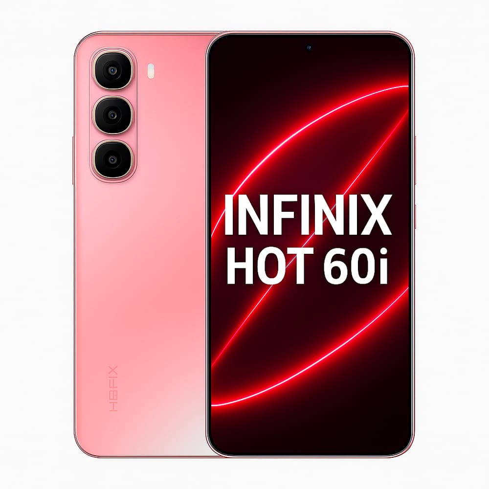 Smartphone Infinix Hot 60i, 256GB, 4GB RAM, Tela 6,6, Android 14, Câmera 50MP, Bateria 5000mAh, Dual SIM, Rosa