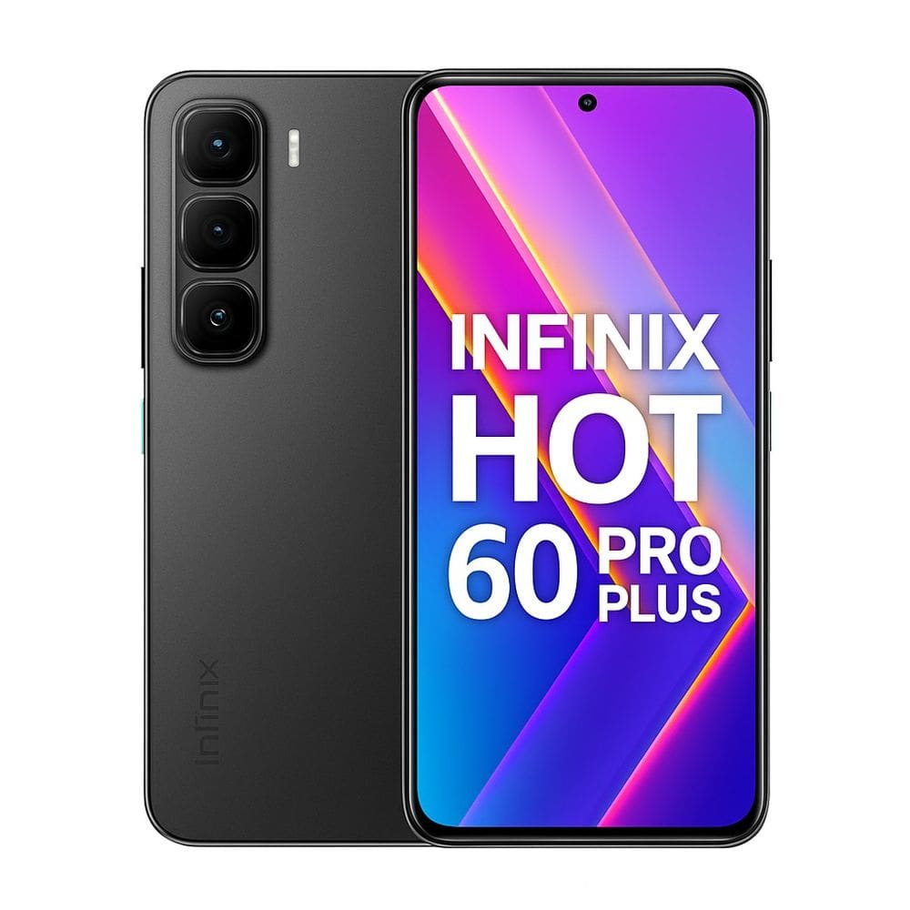 Smartphone Celular Infinix Hot 60 Pro Plus, 256GB, 8GB RAM, Tela 6,78 144Hz, Android 14, Câmera 50MP, Bateria 5000mAh,DualSIM,PRETO