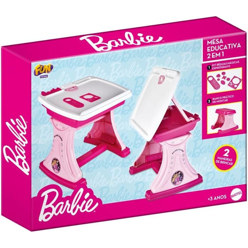 Barbie Mesa Educativa 2 Em 1 Fun - F0144