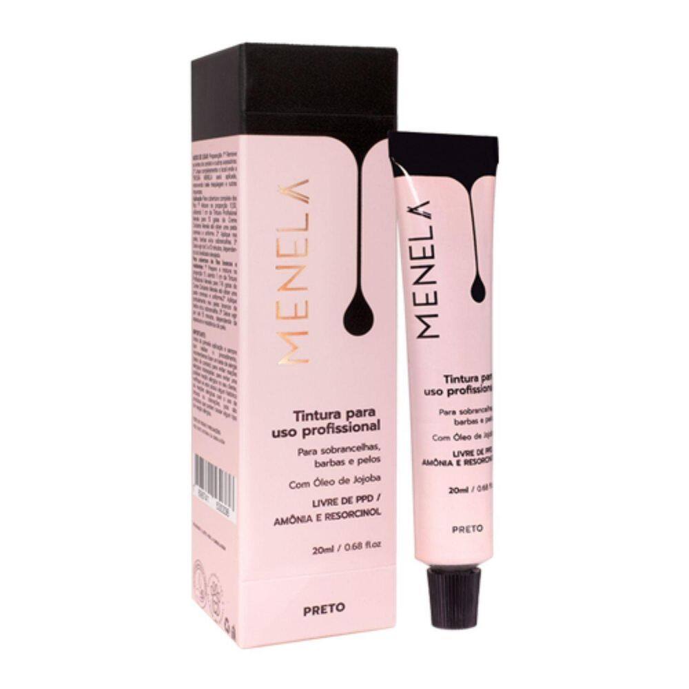 Tintura Para Sobrancelhas Menela Preto 20ml