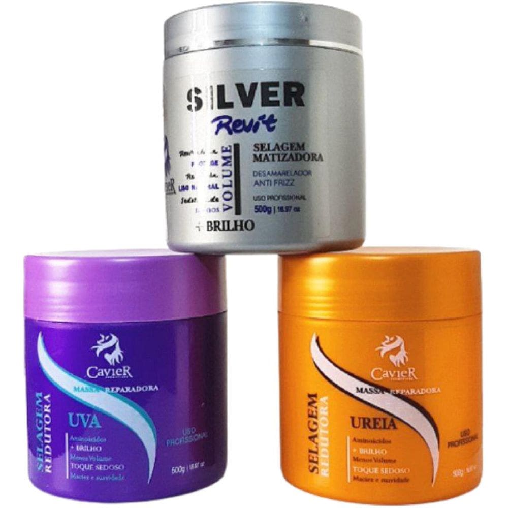 Kit 3 Selagem Redutora Uva-Ureia-Silver Revit Cavier