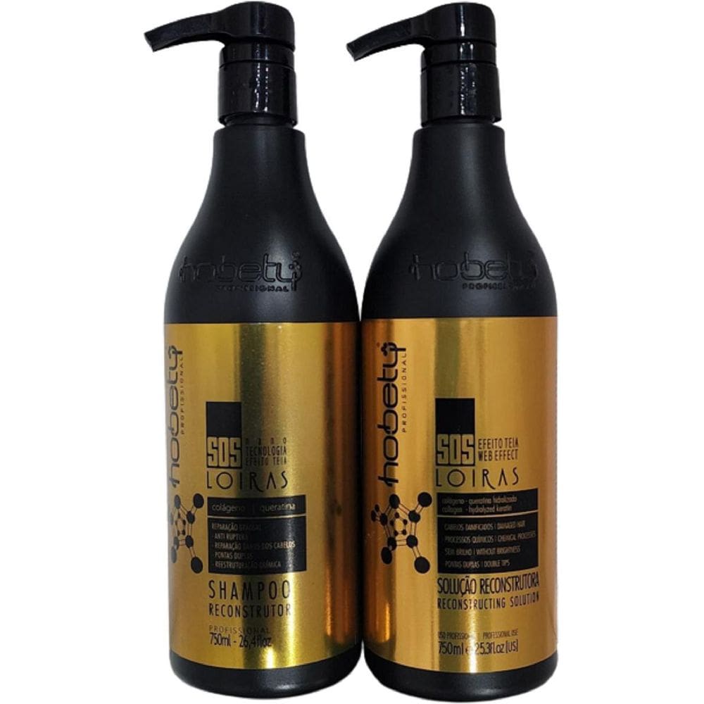 Hobety Kit Sos Loiras Shampoo - Máscara 2X750Ml