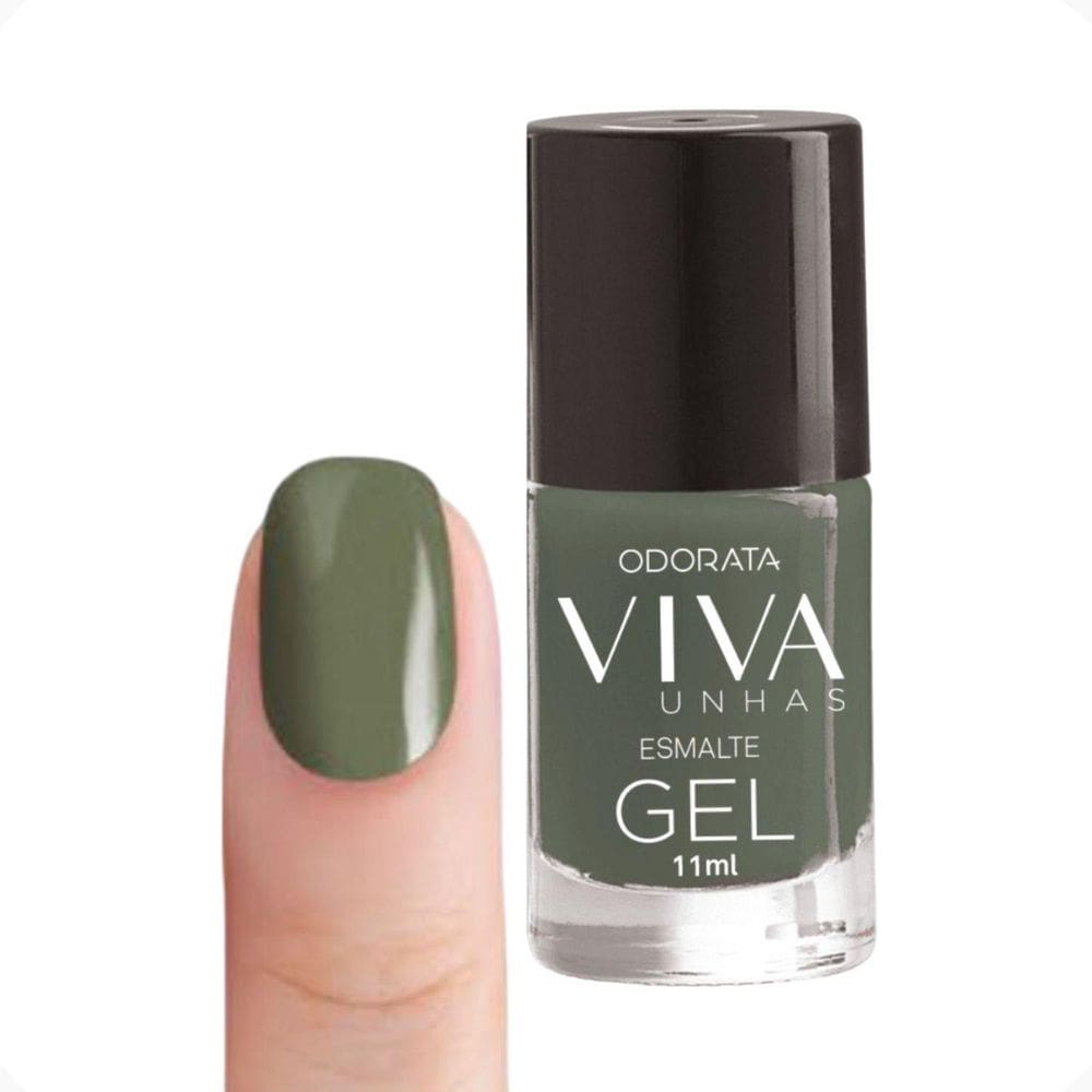 Esmalte Em Gel Suculenta Verde Cremoso Não Precisa Cabine