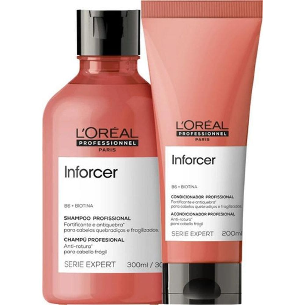 Loreal Inforcer Kit - Shampoo 300Ml + Condicionador 200Ml