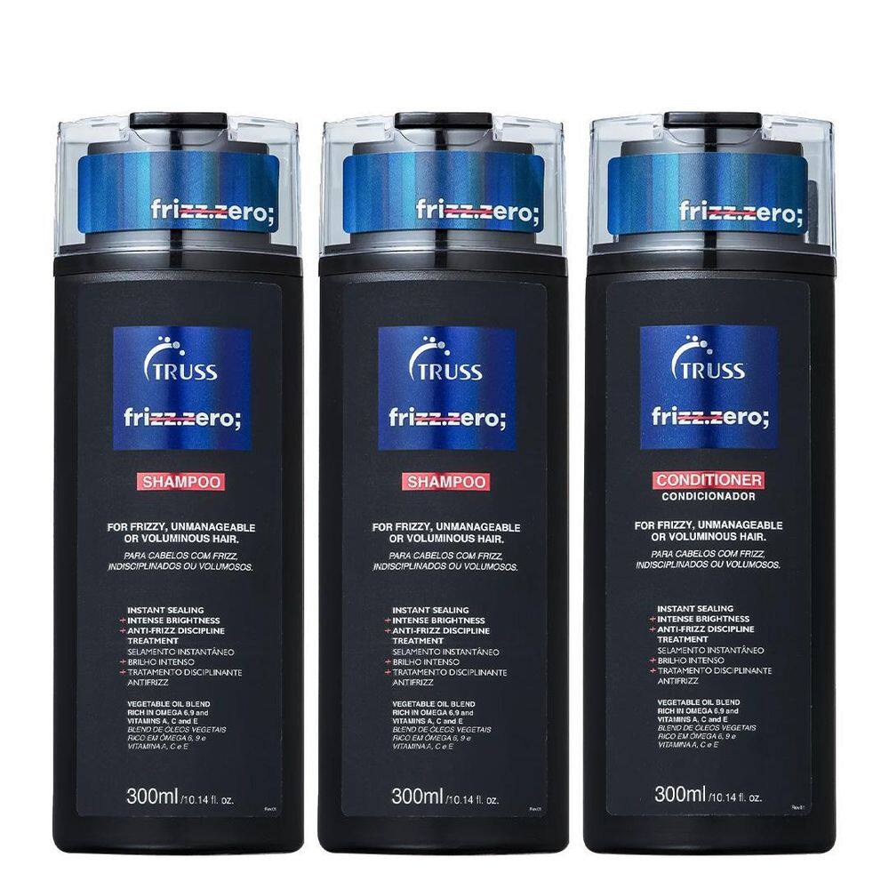 Truss Frizz Zero Kit 2 Shampoo E 1 Condicionador 300Ml
