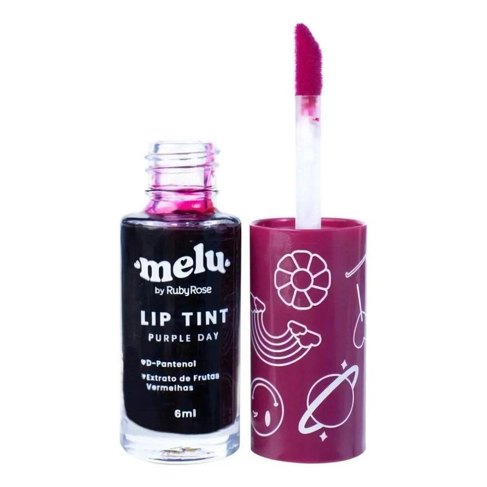 2X Lip Tint Melu Com D-Pantenol Purple Day 6Ml Ruby Rose