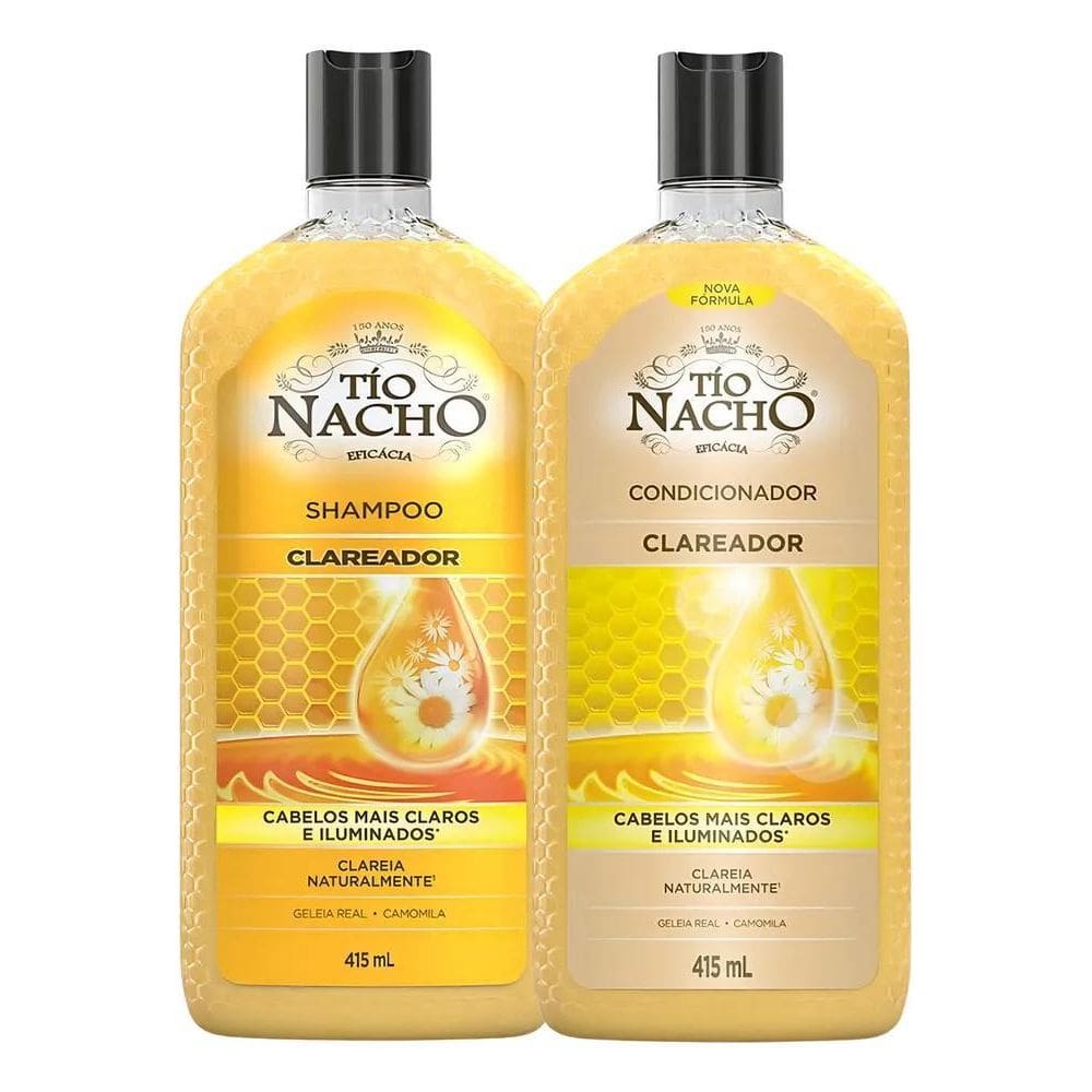2X Kit Shampoo E Cond Tio Nacho Antiqueda Clareador 415Ml