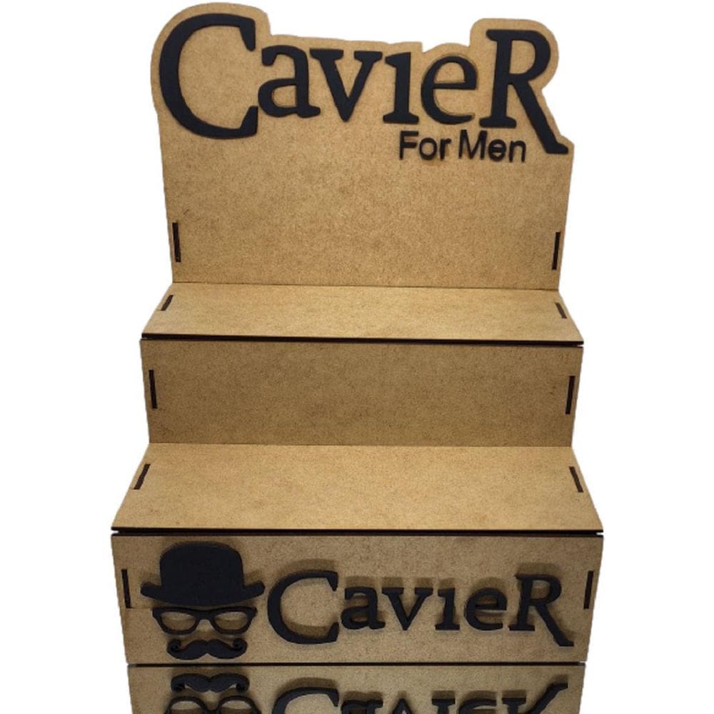 Expositor Para Produtos Barbearia Cavier Cosmeticos