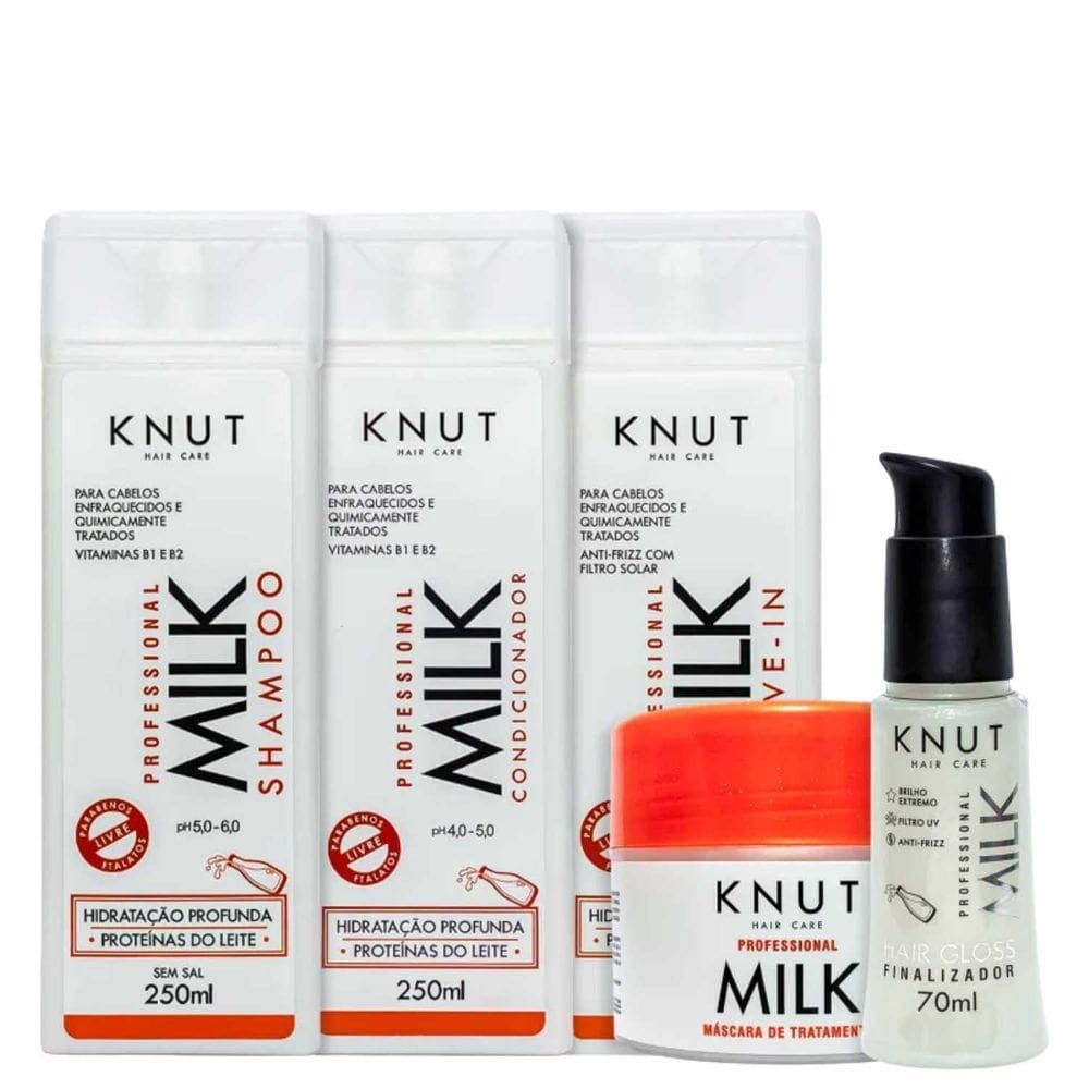 Kit Capilar Completo Knut Milk Hidratação