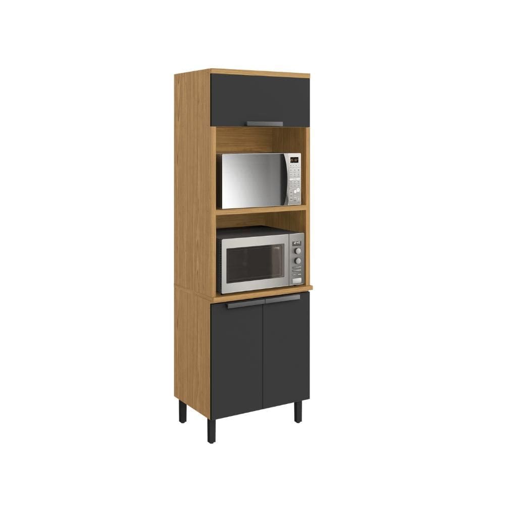 Paneleiro Itatiaia 2 Portas 2 Fornos Grafite New Porto