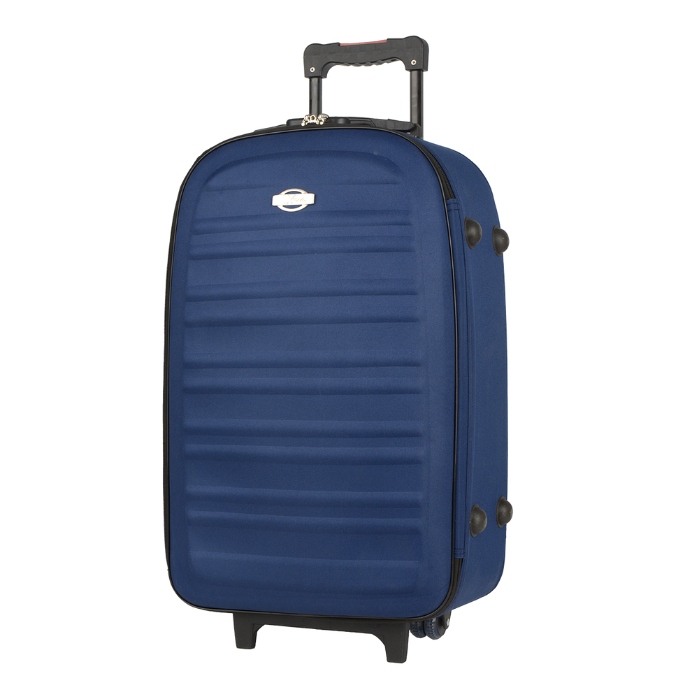 Mala De Viagem Luxcel Grande Azul 32kg Rodinhas Cadeado Resistente 73x45x24 cm
