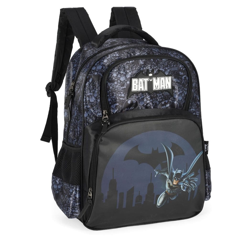 Mochila Grande Costas Batman Morcego Reforçada Preto