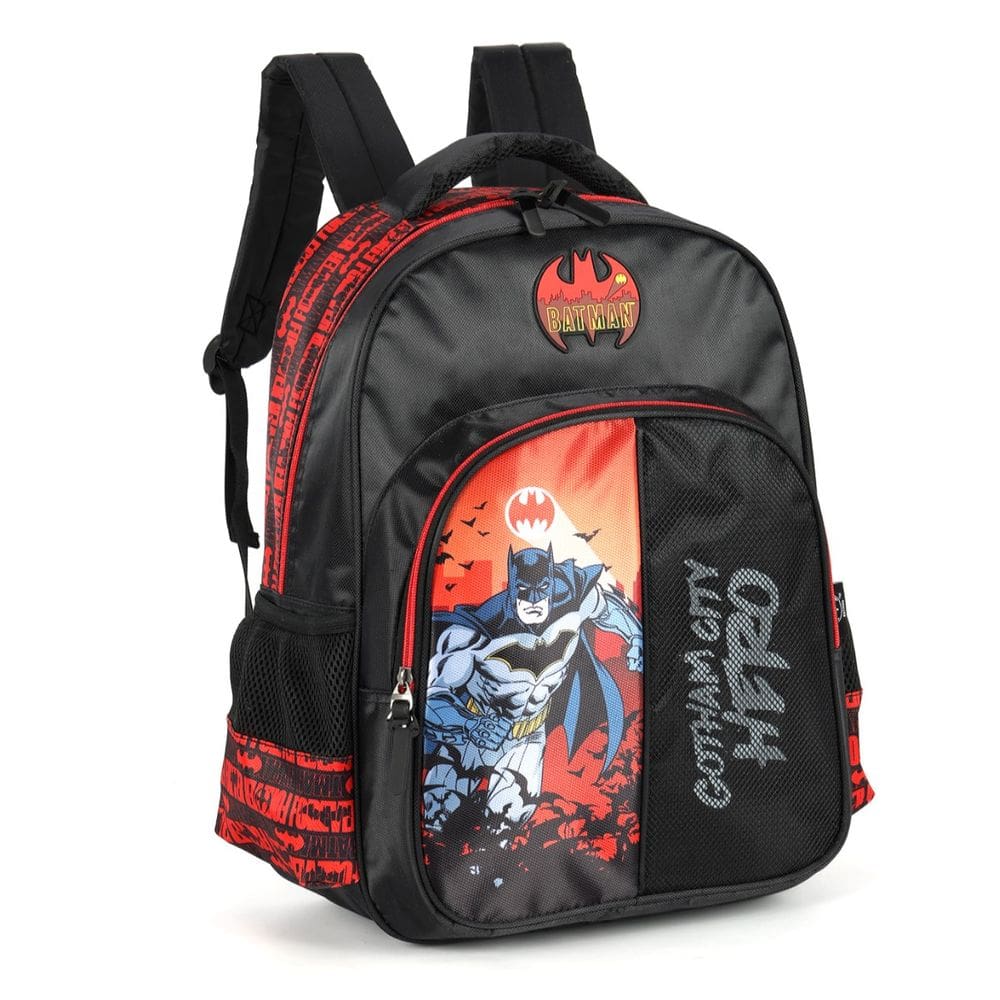 Mochila Grande Costas Batman Morcego Reforçada Vermelho
