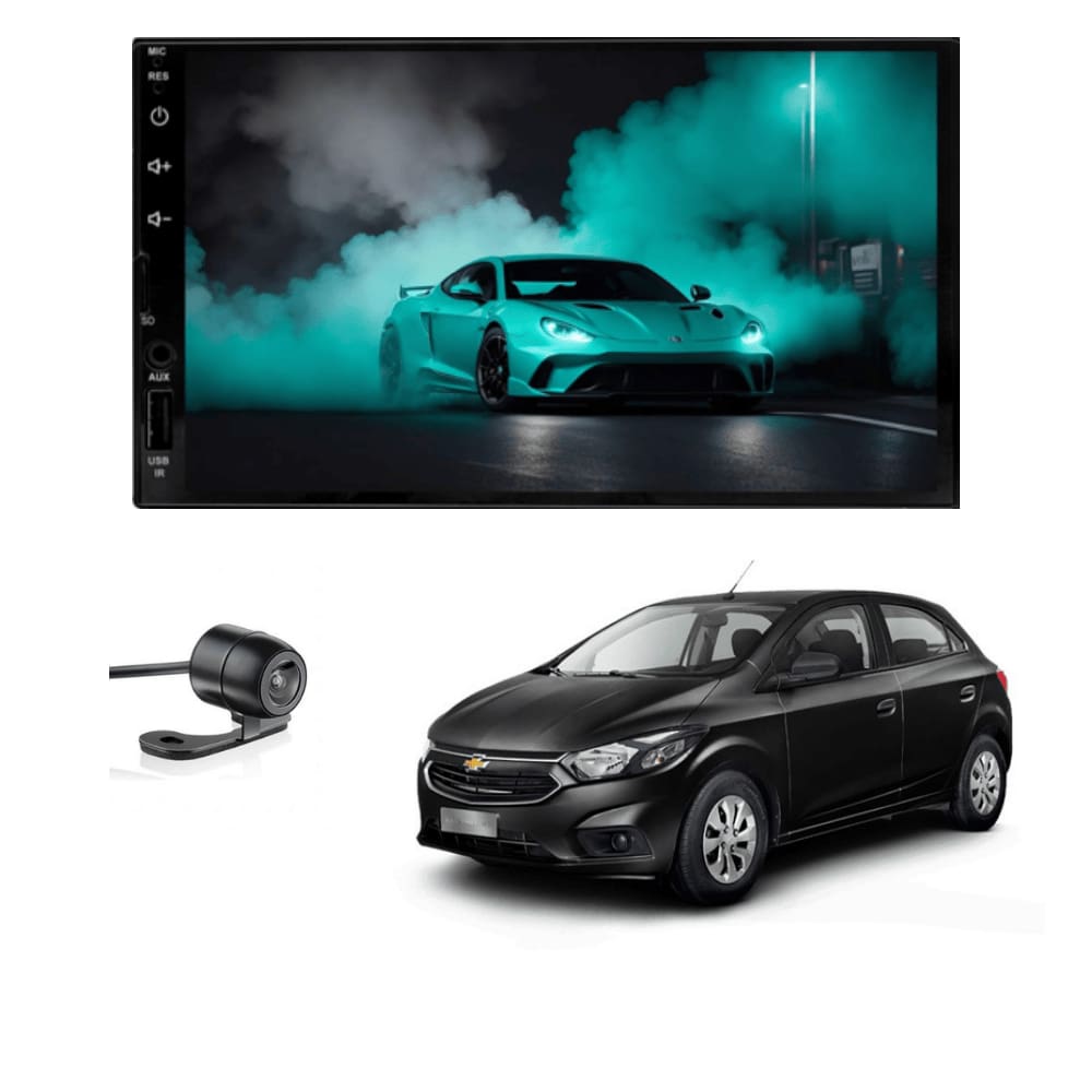 Central Multimídia MP5 Onix Joy Tela de 7P Carplay e Android Auto sem fio + Câmera de ré - ADAK PLAY-7MP5/G2