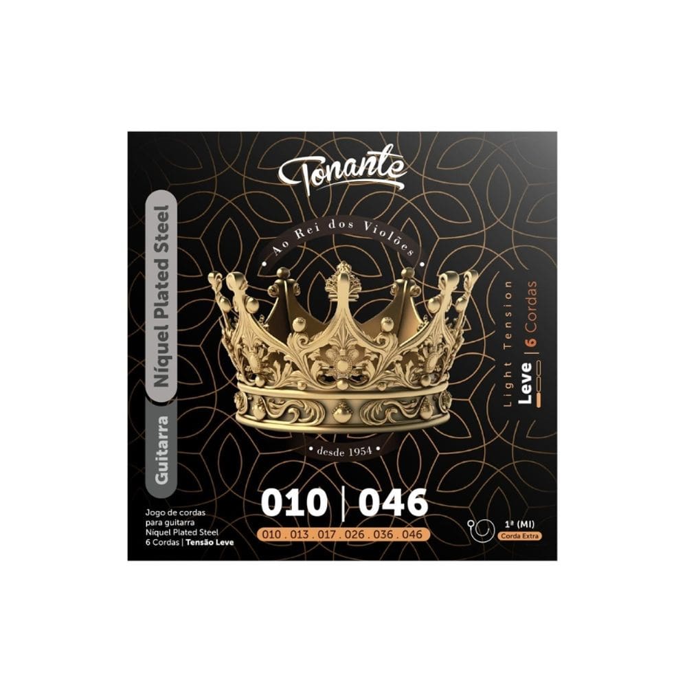 Encordoamento 010 Níquel Plated Steel P/Guitarra 0.010 - 0.046