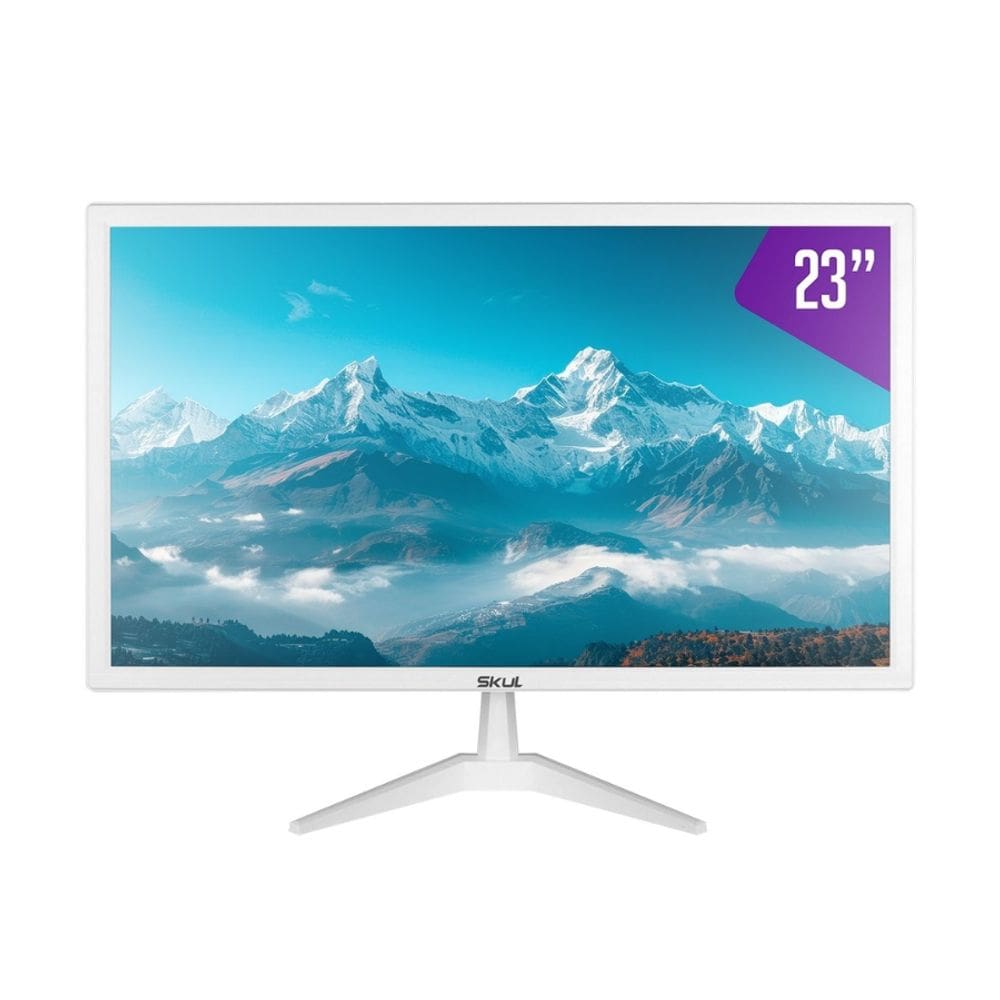 Monitor Skul 23” Office Led 5MS HDMI + VGA WHITE